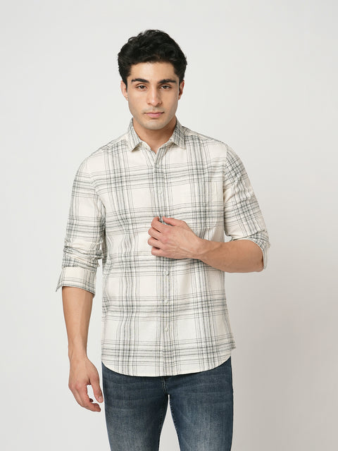 OFF WHITE DOBBY SHIRT