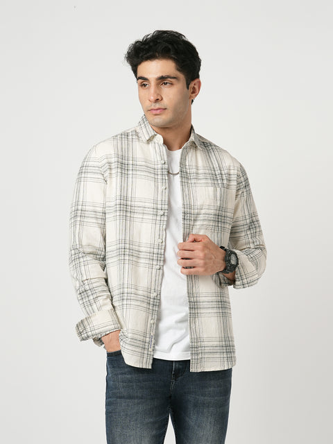 OFF WHITE DOBBY SHIRT