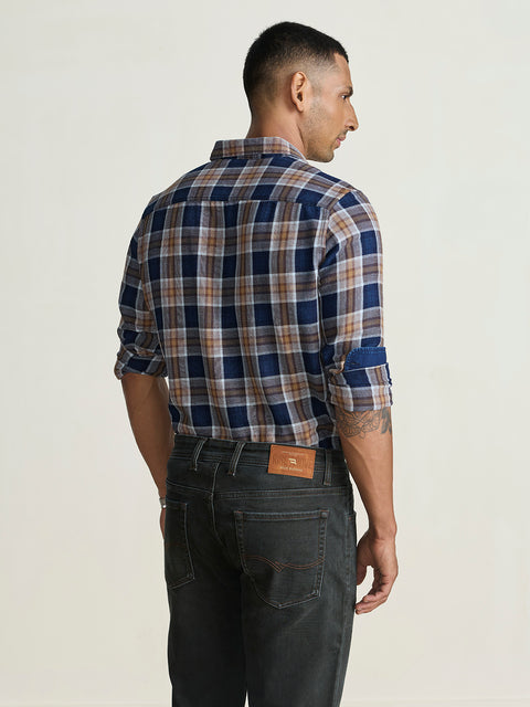 Dobby Checkered Tailored Fit Shirt