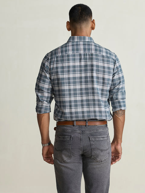 Oxford Checkered Tailored Fit Shirt