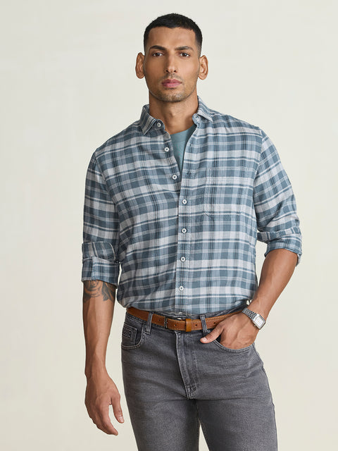 Oxford Checkered Tailored Fit Shirt