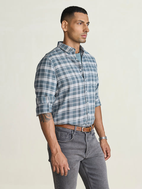 Oxford Checkered Tailored Fit Shirt