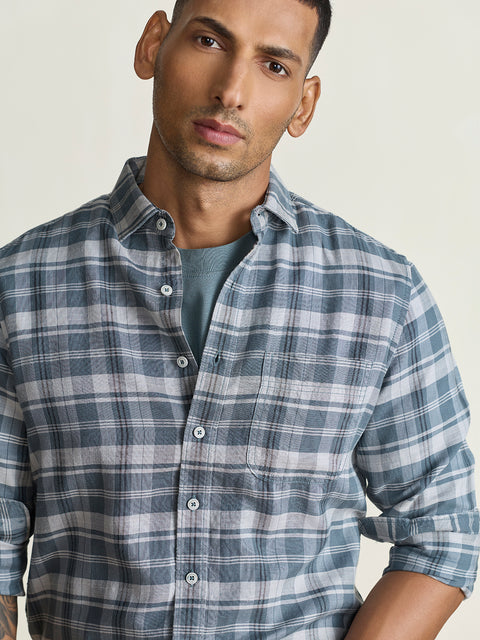 Oxford Checkered Tailored Fit Shirt