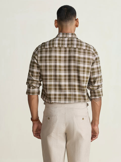 Oxford Checkered Tailored Fit Shirt