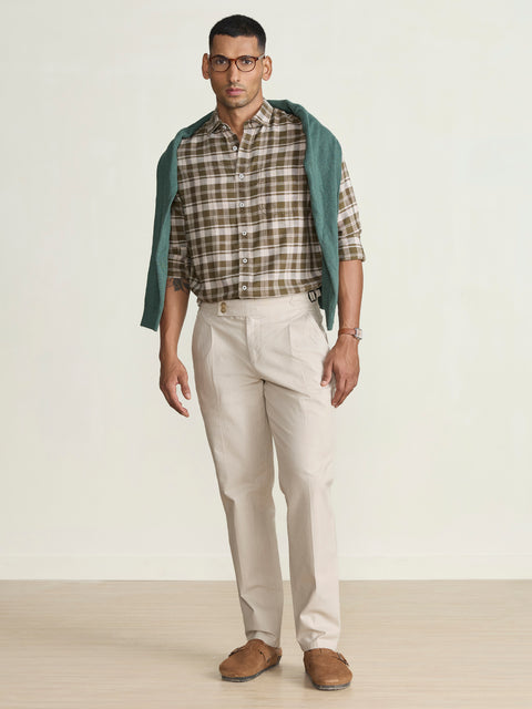 Oxford Checkered Tailored Fit Shirt