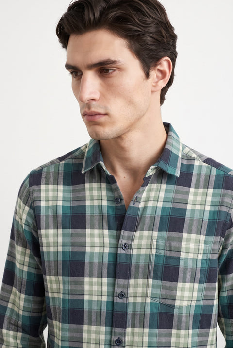 Checked Dobby Cotton Shirt