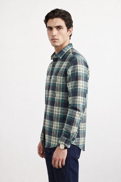 Checked Dobby Cotton Shirt