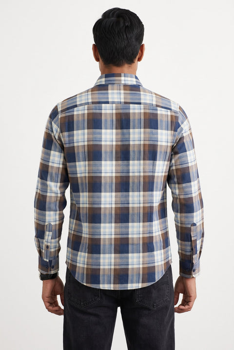 Checked Dobby Cotton Shirt