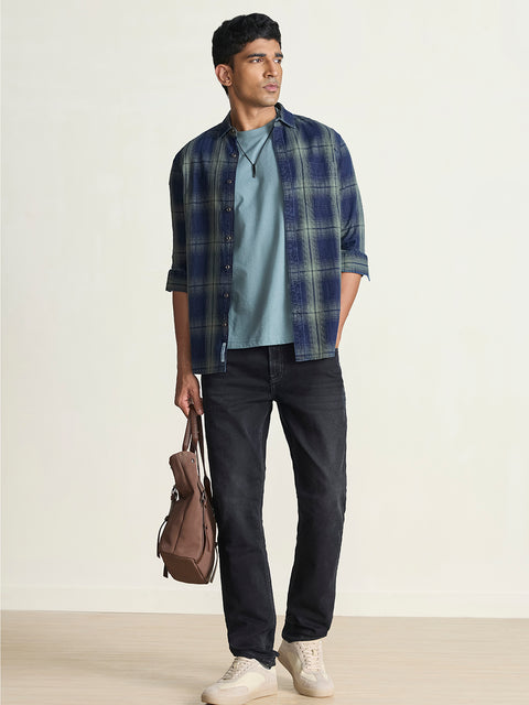 Dobby Checkered Tailored Fit Shirt