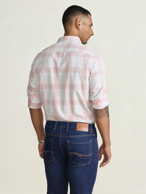 Corduroy Checkered Tailored Fit Shirt