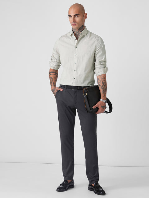 DOBBY PLAIN TAILORED SHIRT