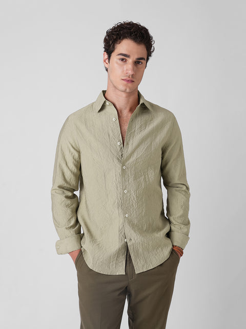 CRUSH VISCOSE BLEND SHIRT