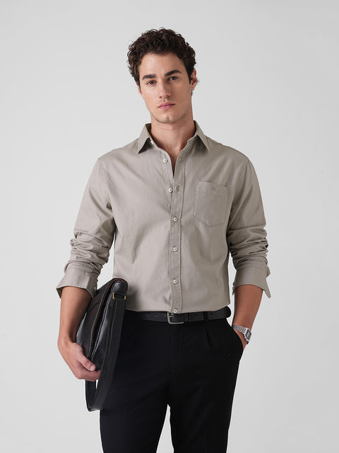 DOBBY COTTON SHIRT