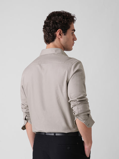 DOBBY COTTON SHIRT