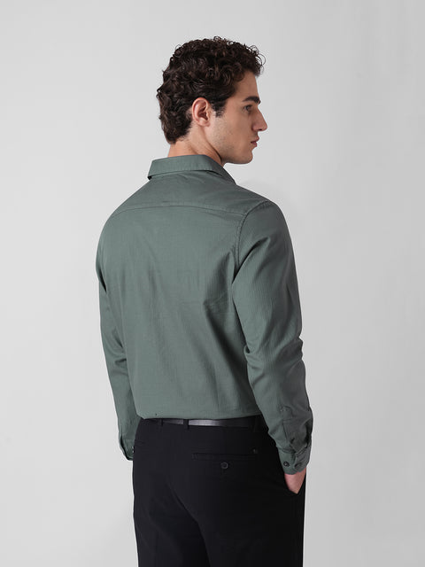 DOBBY COTTON SHIRT