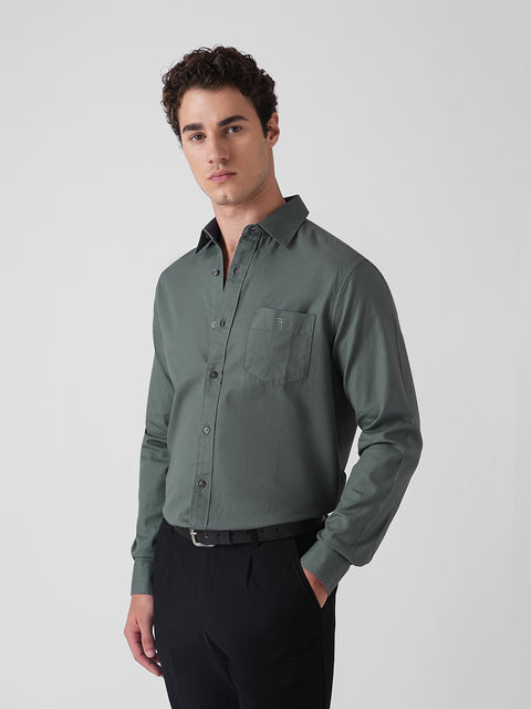 DOBBY COTTON SHIRT