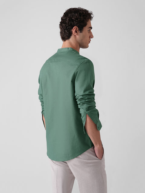 OXFORD MANDARIN COLLAR SHIRT
