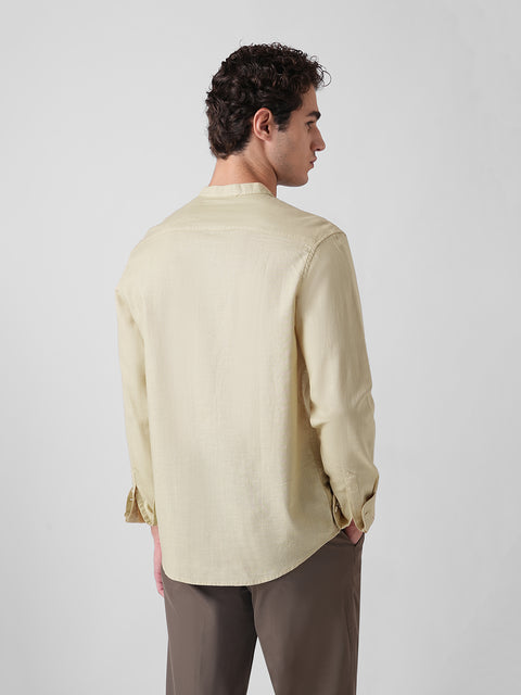 OXFORD MANDARIN COLLAR SHIRT