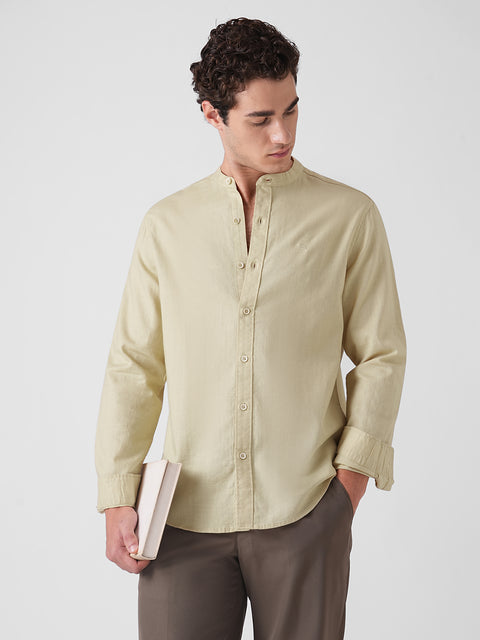OXFORD MANDARIN COLLAR SHIRT