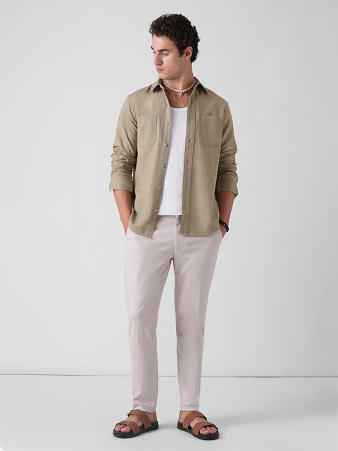 SLUB COTTON SHIRT