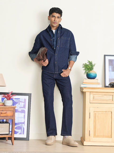 Slub Solid Tailored Fit Shirt