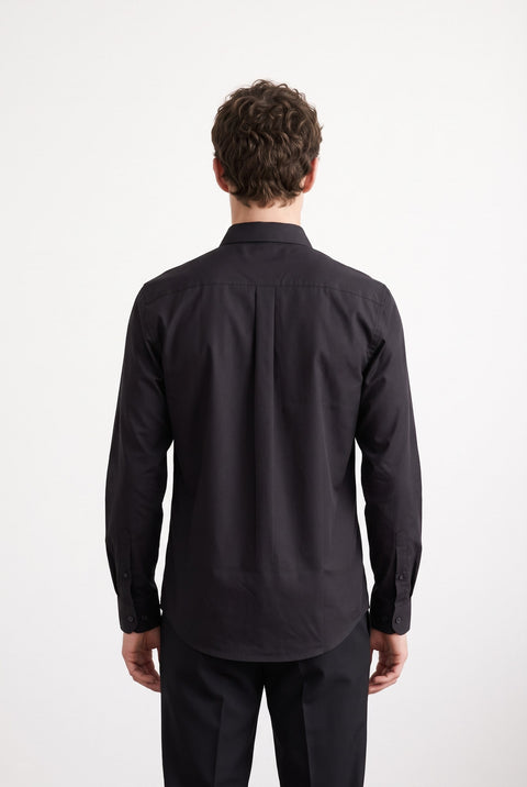 Satin Solid Tailored Fit Shirt