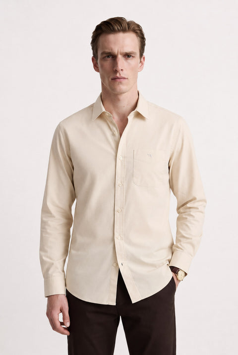 Satin Solid Tailored Fit Shirt