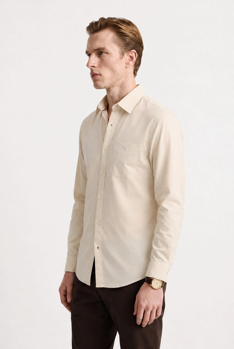 Satin Solid Tailored Fit Shirt