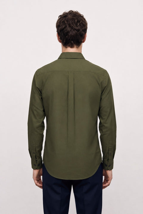 Satin Solid Tailored Fit Shirt