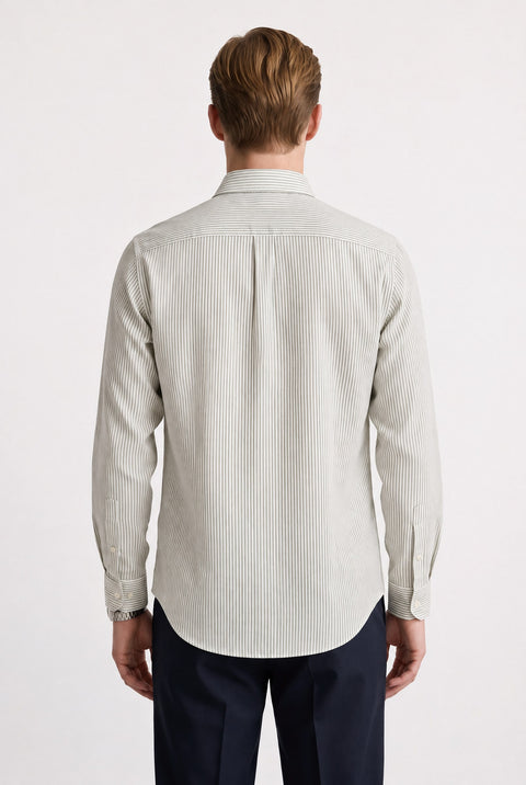 Slub Striped Tailored Fit Shirt