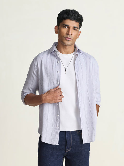 Dobby Striped Tailored Fit Shirt
