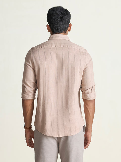 Dobby Striped Tailored Fit Shirt