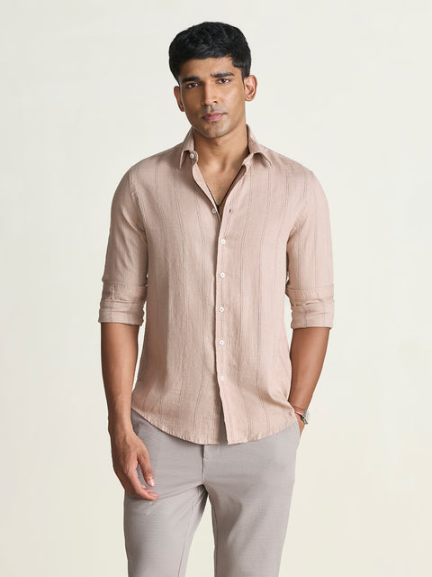 Dobby Striped Tailored Fit Shirt