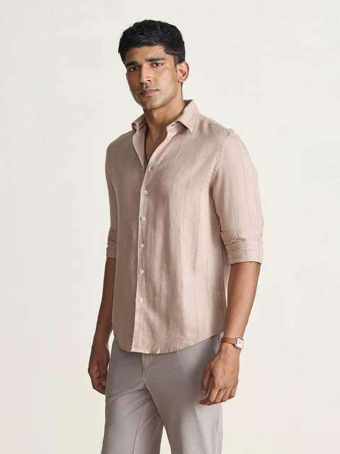 Dobby Striped Tailored Fit Shirt