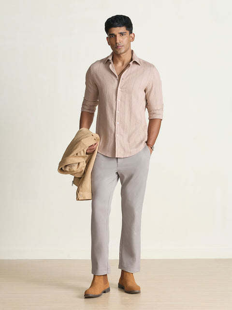 Dobby Striped Tailored Fit Shirt
