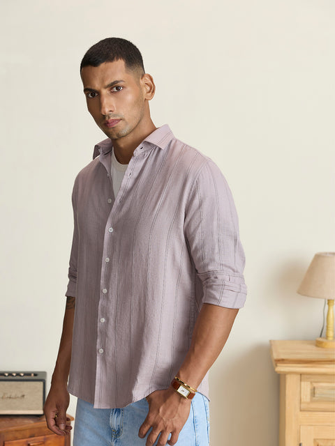Dobby Striped Tailored Fit Shirt
