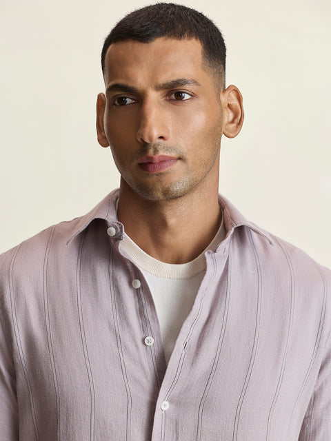 Dobby Striped Tailored Fit Shirt