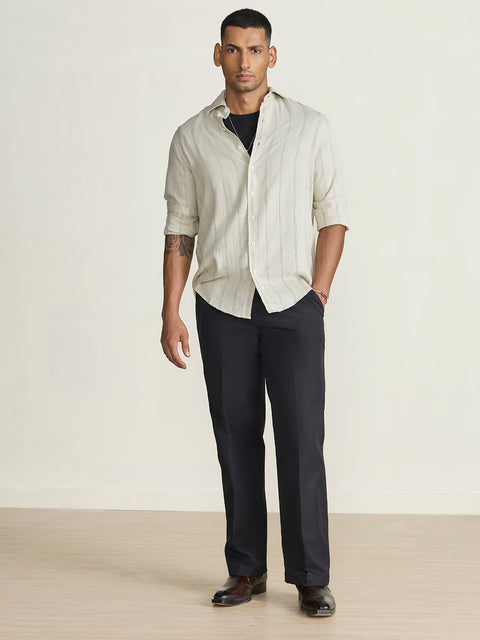 Dobby Striped Tailored Fit Shirt