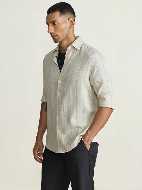 Dobby Striped Tailored Fit Shirt