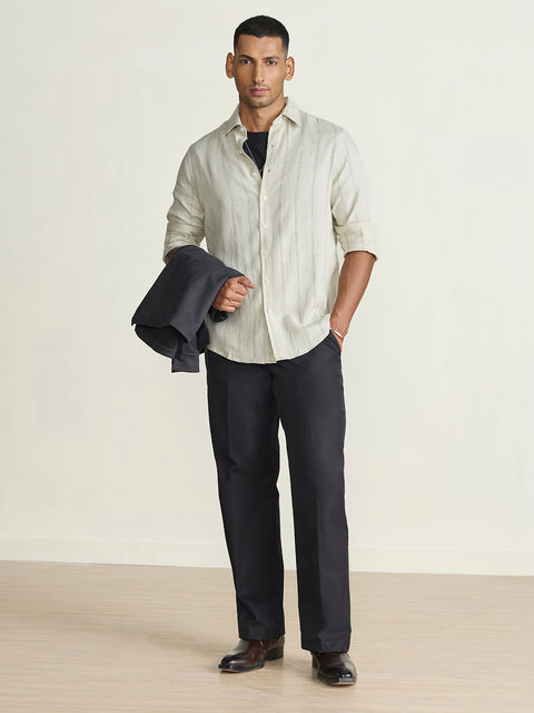 Dobby Striped Tailored Fit Shirt