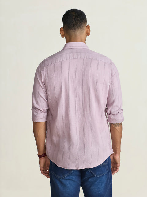 Dobby Striped Tailored Fit Shirt