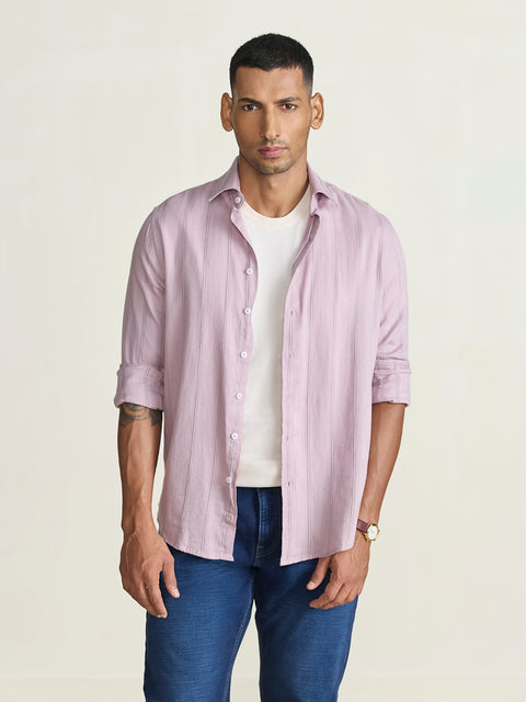 Dobby Striped Tailored Fit Shirt