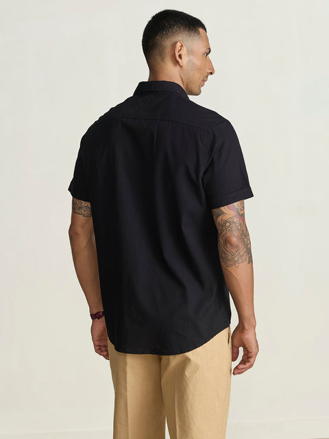 Slub Solid Tailored Fit Shirt