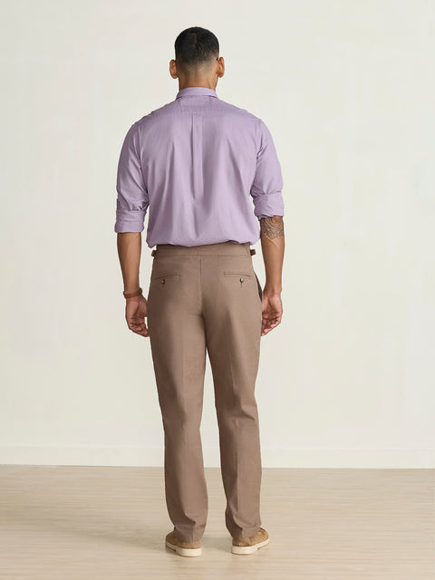 Slub Solid Tailored Fit Shirt