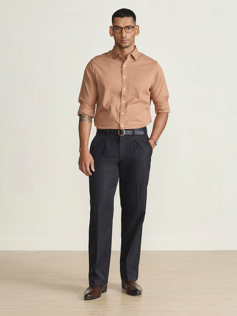 Slub Solid Tailored Fit Shirt
