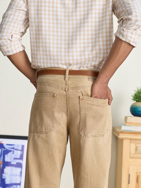 Slub Solid Tailored Fit Shirt
