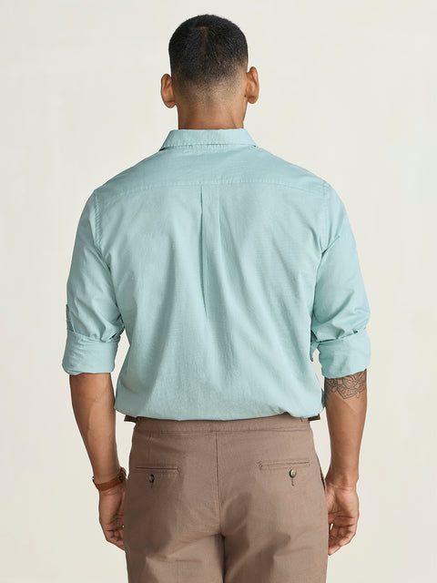 Slub Solid Tailored Fit Shirt