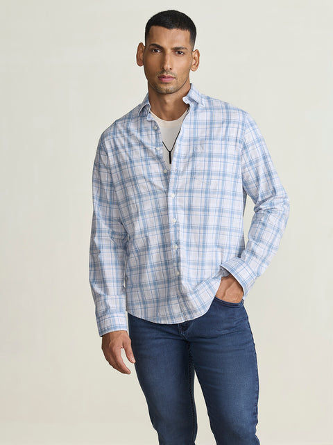 Slub Checkered Tailored Fit Shirt