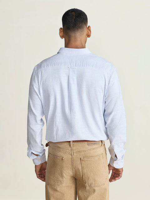 Slub Striped Tailored Fit Shirt
