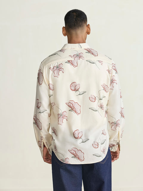 Twill Printed Tailored Fit Shirt